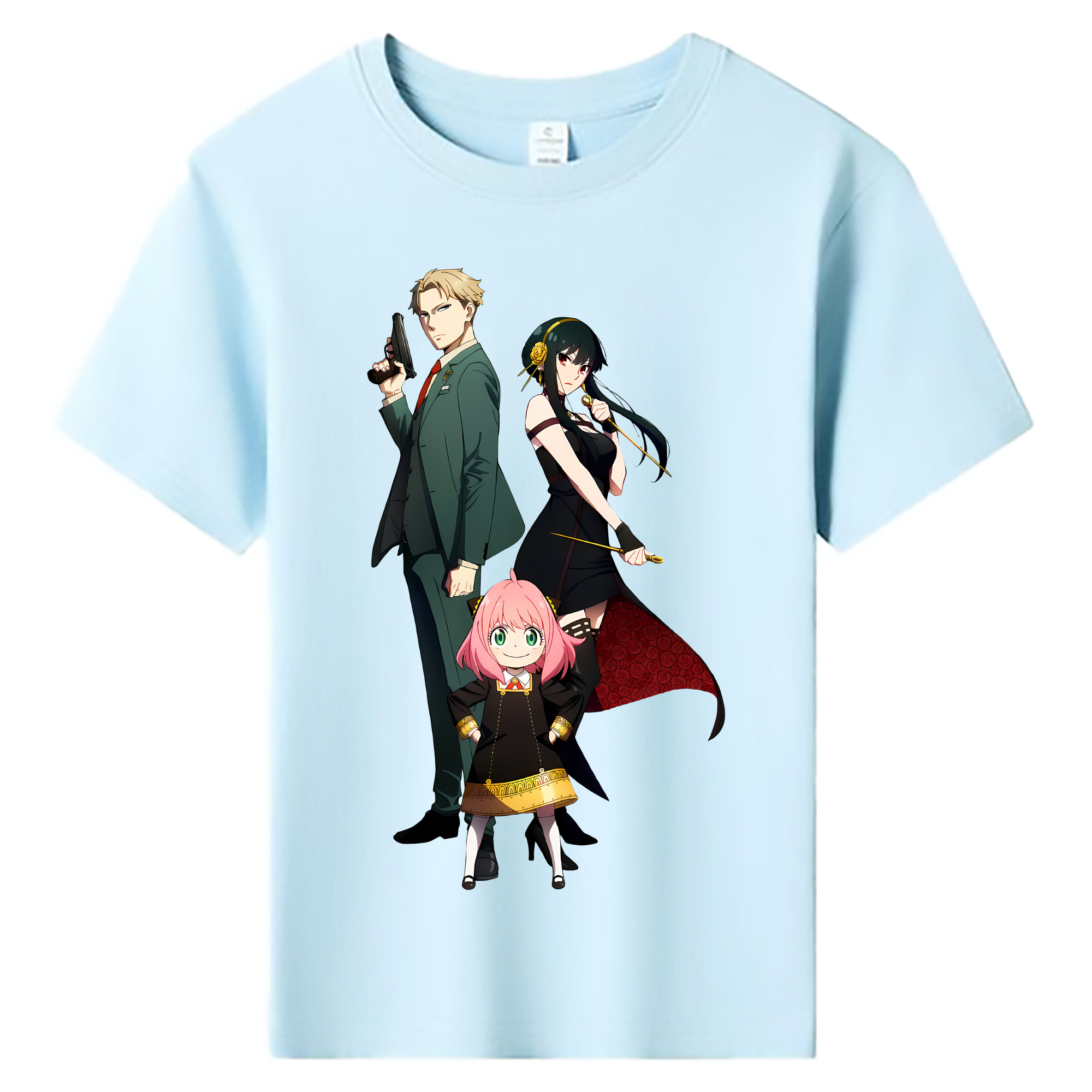 （画像用） SPY×FAMILY间谍家家酒 綿100％キッズTシャツ（フロントプリント）